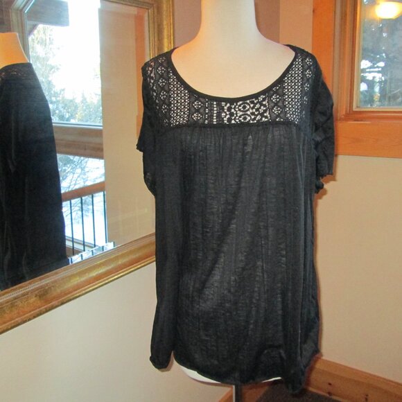 Lee David Striped Pants, Black Faded Glory Lacy Top & Fringe Shop Trends Vest - Picture 9 of 13